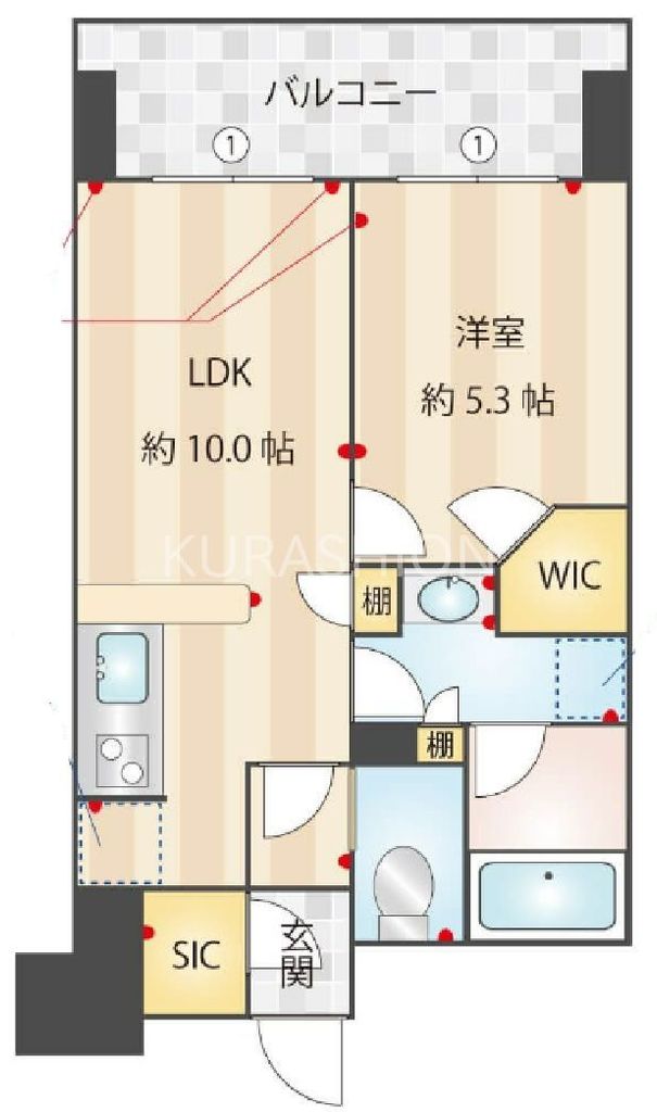 ルキシア薬院の間取り