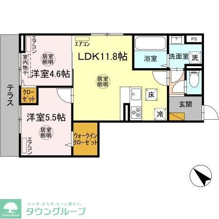 ルミエール五井・Iの間取り