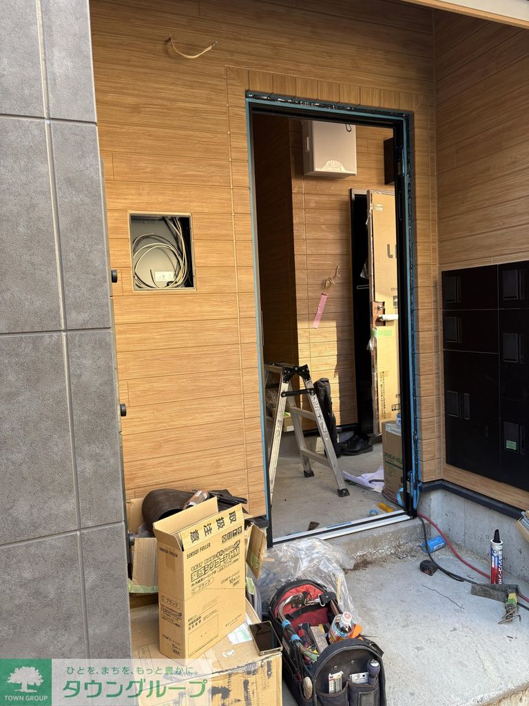 エントランス　建築中です