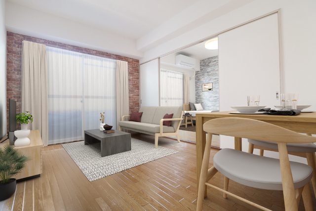 居室・リビング　※家具・家電はＣＧで合成しています