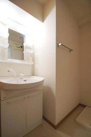 洗面設備　使い勝手の良さそうな独立洗面台