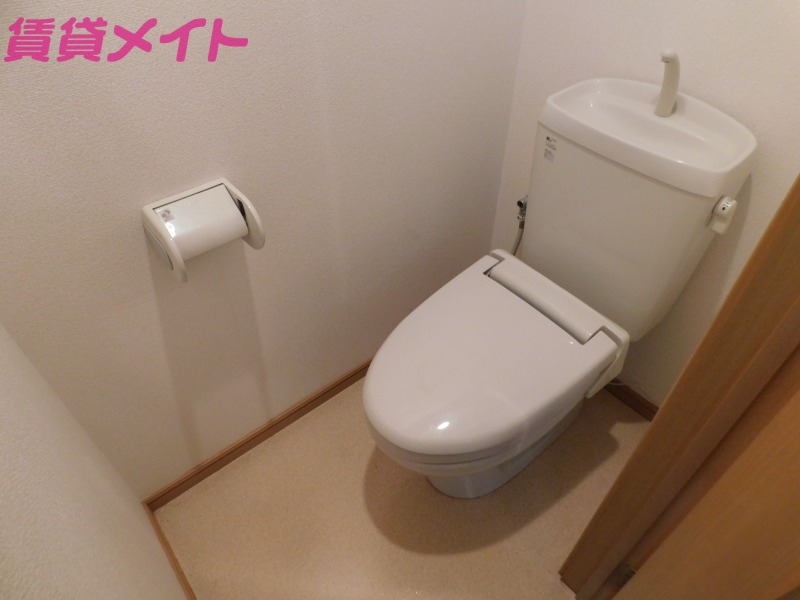 トイレ　同物件別部屋の写真