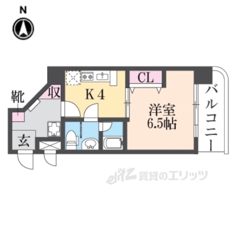 OMマンション東生駒の間取り写真