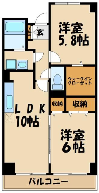 小田急小田原線 本厚木駅 徒歩21分 4階建 築29年の間取り写真