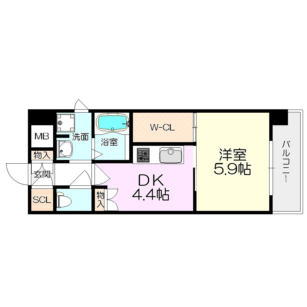有恒五番館の間取り写真