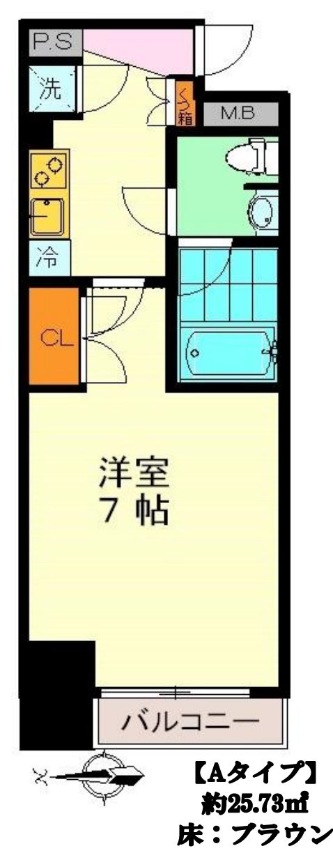 東京メトロ千代田線 乃木坂駅 徒歩2分 14階建 築13年の間取り写真