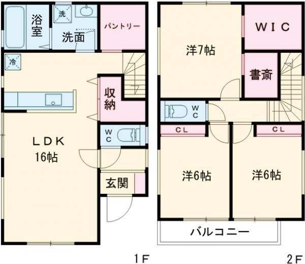 西原町5丁目貸家の間取り写真