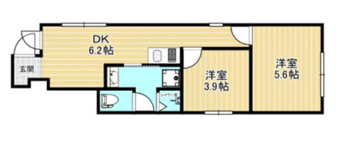 ＪＲ中央線 高円寺駅 徒歩9分 3階建 築1年の間取り写真