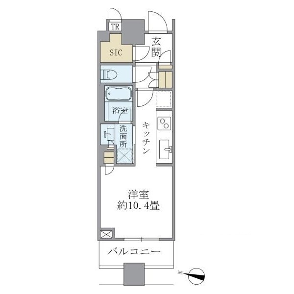 ＪＲ山手線 目黒駅 徒歩2分 40階建 築10年の間取り写真
