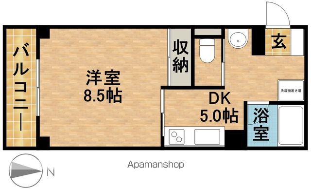 遠州鉄道 八幡駅 徒歩8分 9階建 築26年の間取り写真