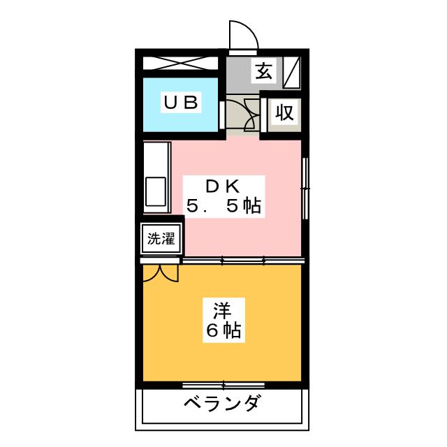 ラポール横割の間取り写真