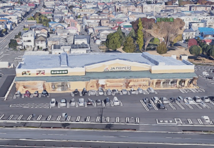 スーパー　A・コープJAファーマーズ朝倉町店（スーパー）まで345m