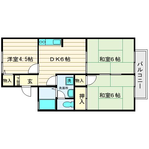 パストラル所沢Aの間取り写真