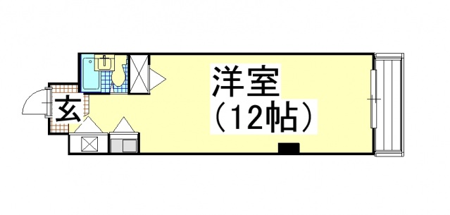 ホーメストハイツ蕃山町の間取り