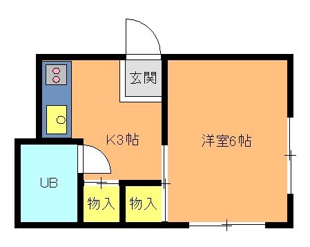 カツノハイツの間取り