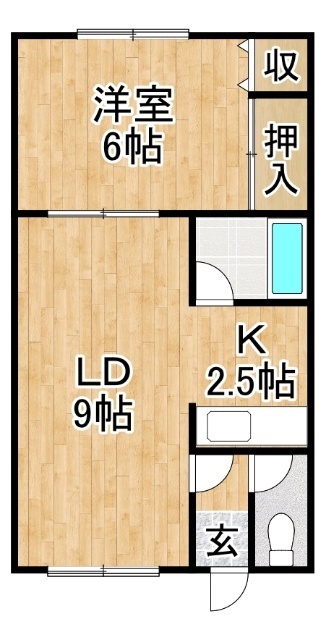 エスレイア若草町の間取り