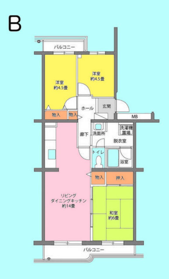 横浜市金沢区柴町のマンションの間取り