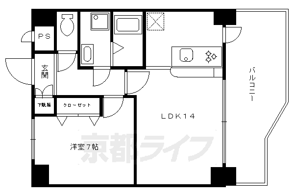 綾小路パレスの間取り