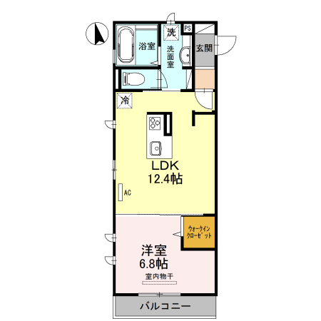 堺市西区浜寺石津町東のアパートの間取り