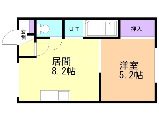 パレーシャルハッピーＮｏ．６の間取り