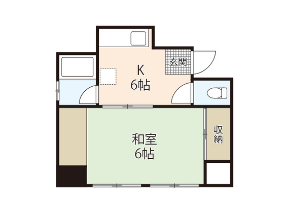 広島県広島市中区十日市町２（マンション）の賃貸物件の間取り