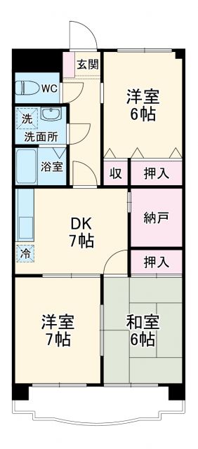 フリーダムコート参番館の間取り