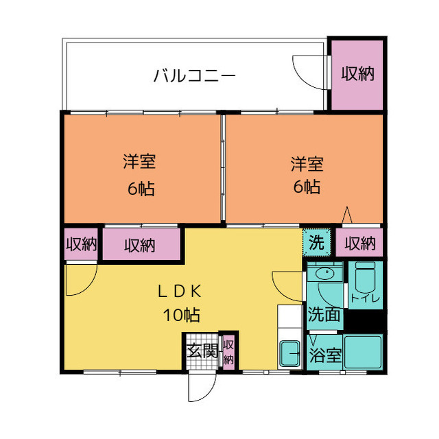 マンションカイゼルの間取り