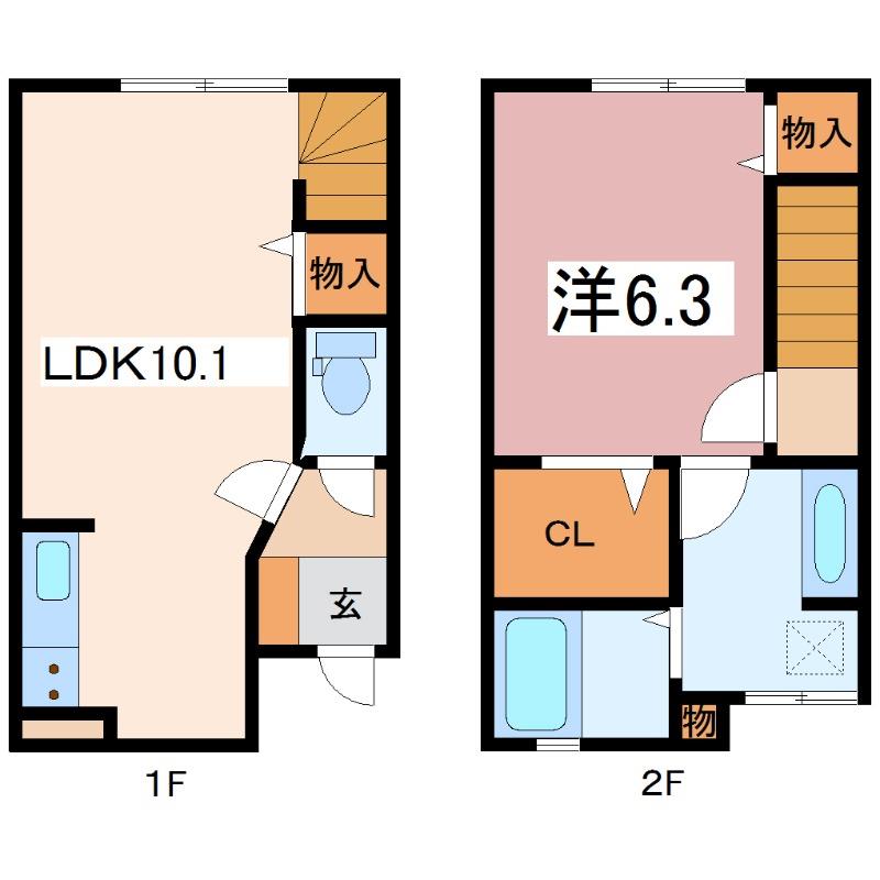 ＬＶ高木の間取り