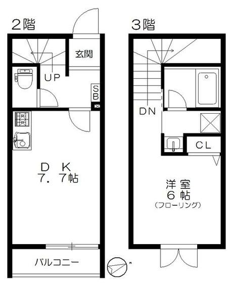 馬橋の杜　壱番館の間取り