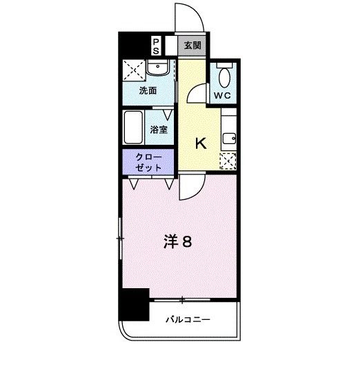 北九州市八幡西区陣原のマンションの間取り