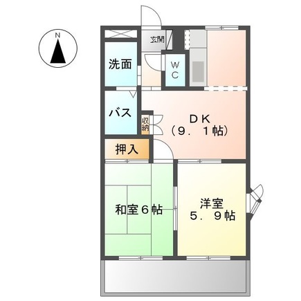 ラヴィーヌの間取り