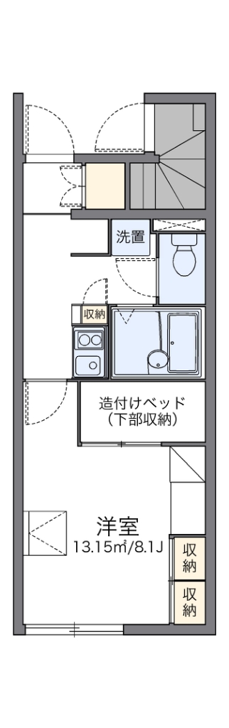 レオパレスアインツェルの間取り