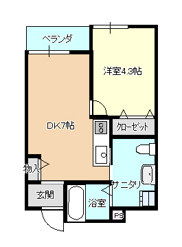 クオーレ山手の間取り