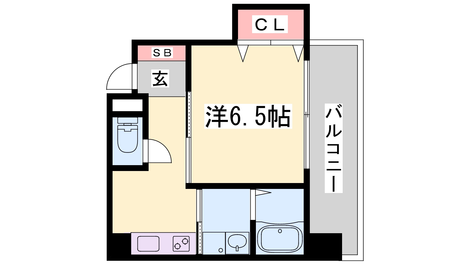 エスティロアール神戸西の間取り