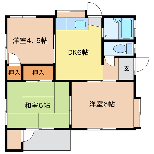 【大井貸家の間取り】