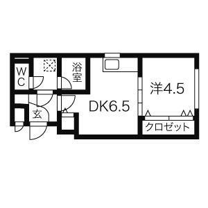 札幌市南区南沢四条のマンションの間取り