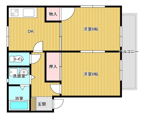 パリントンハウスの間取り