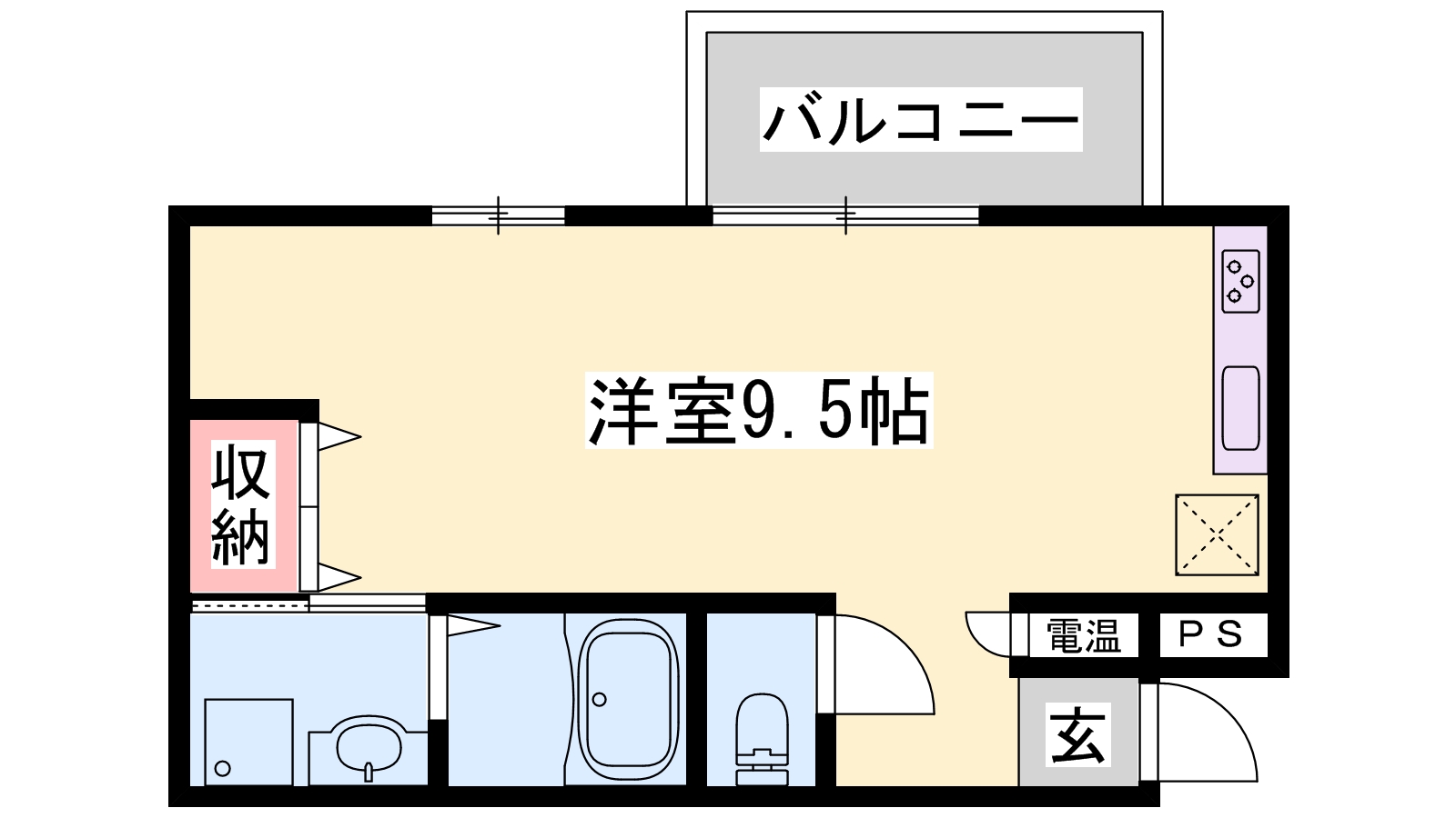 姫路市南今宿のマンションの間取り