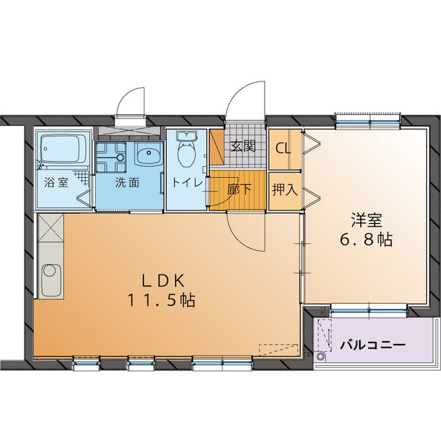 ハートフルマンション ライムの間取り