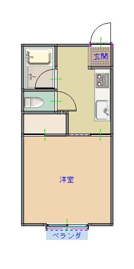 コーポ青柳の間取り