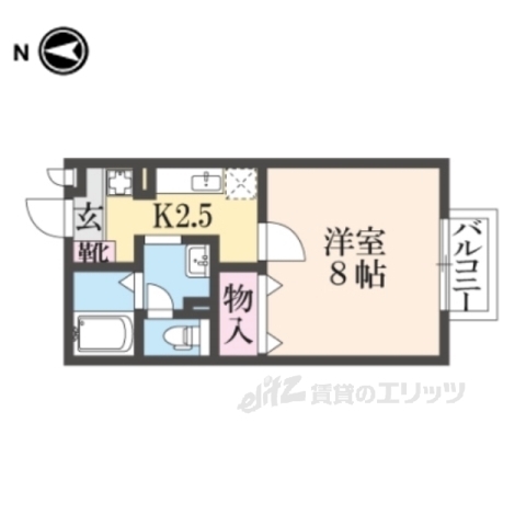 丹波市柏原町柏原のアパートの間取り