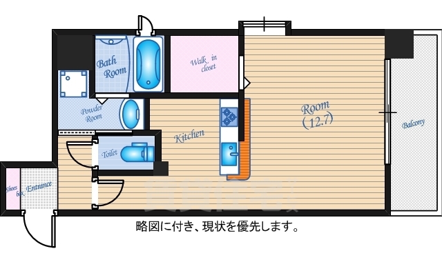 グラビスコート十日市の間取り