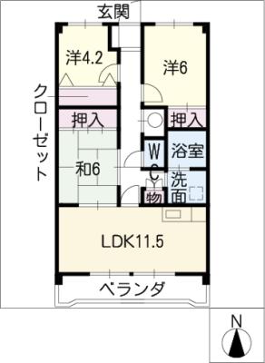 若葉ハイツの間取り