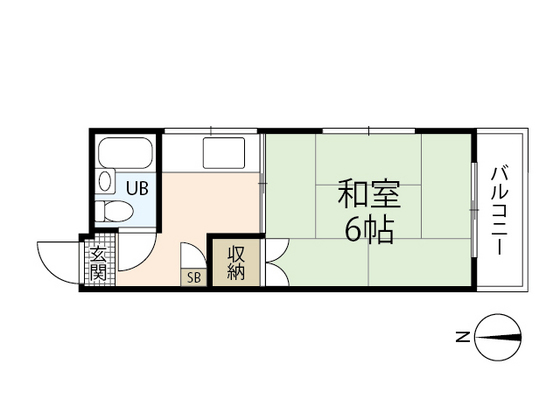 広島市中区宝町のマンションの間取り