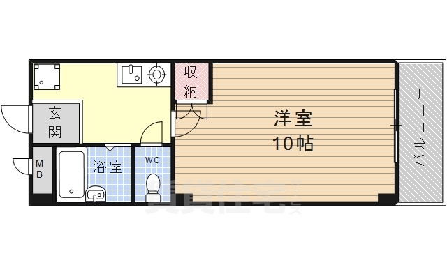 名古屋市緑区諸の木のマンションの間取り