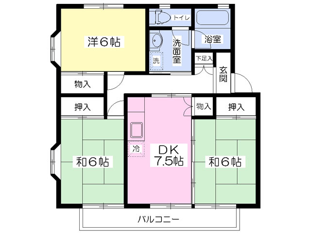 ロイヤルコーポＣの間取り