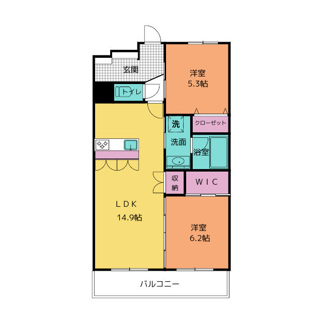 【（仮称）裾野公文名マンションの間取り】