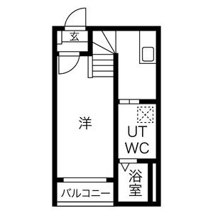 名古屋市中川区開平町のアパートの間取り