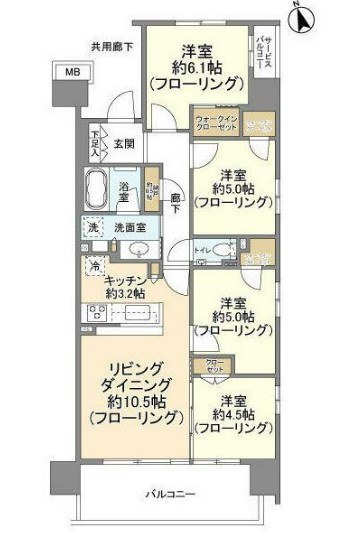 シティテラス八潮の間取り