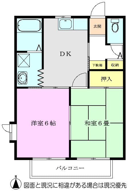 アビタシオンＡ棟の間取り